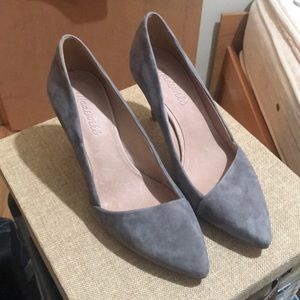Grey pumps from madewell